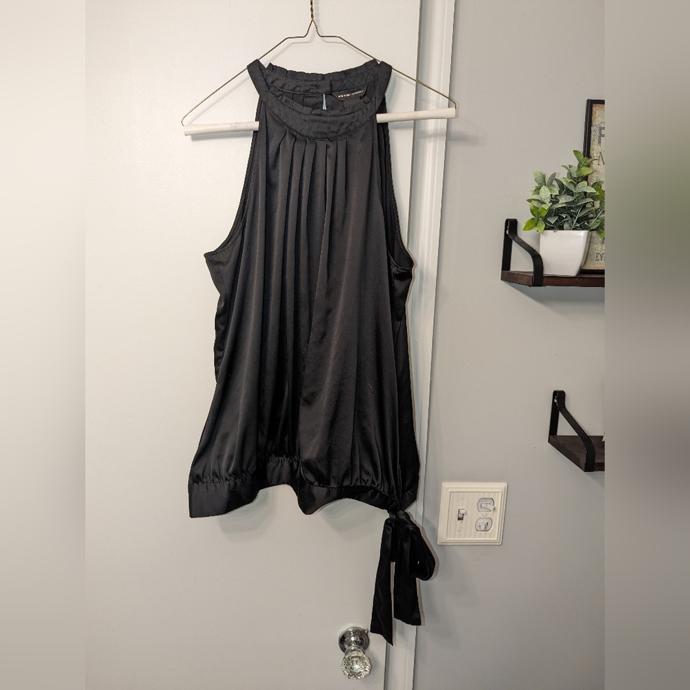 NY & Company Silky Blouse with Side Ties
